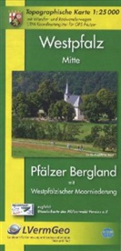 Landesam für Vermessung und Geobasisinfor - Topographische Karten Rheinland-Pfalz: Topographische Karte Rheinland-Pfalz Westpfalz Mitte