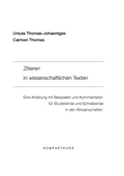 Carmen Thomas, Carmen M Thomas, Carmen M. Thomas, Ursul Thomas-Johaentges, Ursula Thomas-Johaentges - Zitieren in wissenschaftlichen Texten