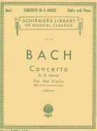 Sebastian Bach Johann, E. Herrmann - Concerto in a Minor: Schirmer Library of Classics Volume 1401 Score and Parts