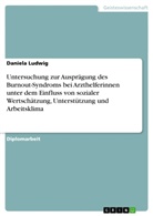 Daniela Ludwig - Untersuchung zur Ausprägung des Burnout-Syndroms bei Arzthelferinnen unter dem Einfluss von sozialer Wertschätzung, Unterstützung und Arbeitsklima