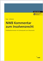 PAP, Gerhar Pape, Gerhard Pape, Backers u a, Uhlände, Uhländer... - NWB Kommentar zum Insolvenzrecht