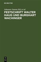 Johannes Janota, Paul Sappler, Frieder Schanze, Benedikt K. Vollmann, Gisela Vollmann-Profe, Hans-Joachim Ziegeler - Festschrift Walter Haug und Burghart Wachinger, 2 Teile