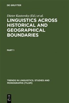 Diete Kastovsky, Dieter Kastovsky, Szwedek, Szwedek, Aleksander Szwedek - Linguistics across Historical and Geographical Boundaries, 2 Teile
