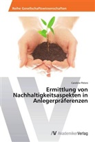 Caroline Peters - Ermittlung von Nachhaltigkeitsaspekten in Anlegerpräferenzen