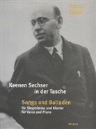 Hanns Eisler - Keenen Sechser in der Tasche, Singstimme und Klavier