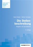 Heinz Knebel, Heinz (Prof. Dr. Knebel, Heinz (Prof. Dr.) Knebel, Helmut Schneider, Helmut (Prof. Schneider - Die Stellenbeschreibung