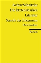 Arthur Schnitzler - Die letzten Masken; Literatur; Stunde des Erkennens