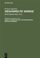 Roman Ingarden, Rolf Fieguth, Wlodzimier Galewicz, Wlodzimierz Galewicz, Guido Küng - Gesammelte Werke - Band 5: Schriften zur Phänomenologie Edmund Husserls