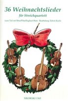 Edwin Koch - 36 Weihnachtslieder, für Streichquartett, Partitur und Stimmen