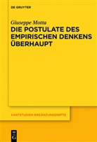 Giuseppe Motta - Die Postulate des empirischen Denkens überhaupt