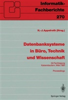Hans-Jürge Appelrath, Hans-Jürgen Appelrath - Datenbanksysteme in Büro, Technik und Wissenschaft
