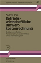 Andrea Piro - Betriebswirtschaftliche Umweltkostenrechnung