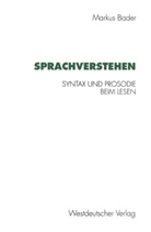 Markus Bader - Sprachverstehen