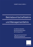 Egber Kahle, Egbert Kahle - Betriebswirtschaftslehre und Managementlehre