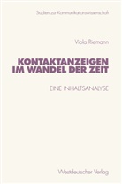 Viola Riemann - Kontaktanzeigen im Wandel der Zeit