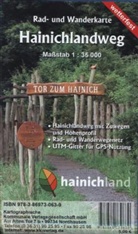 KK Kartographische Kommunale Verlag - KKV Rad- und Wanderkarte: KKV Rad- und Wanderkarte Hainichlandweg
