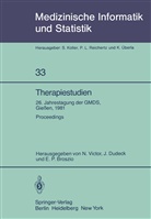 E. P. Broszio, E.P. Broszio, Dudeck, J Dudeck, J. Dudeck, E P Broszio... - Therapiestudien