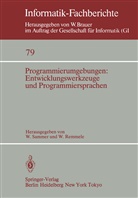Remmele, Remmele, W. Remmele, Sammer, W Sammer, W. Sammer - Programmierumgebungen: Entwicklungswerkzeuge und Programmiersprachen