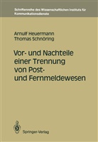 Arnul Heuermann, Arnulf Heuermann, Thomas Schnöring - Vor- und Nachteile einer Trennung von Post- und Fernmeldewesen