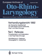 Feldmann, Feldmann, H. Feldmann, Clau Herberhold, Claus Herberhold - Teil I: Referate. Tl.1
