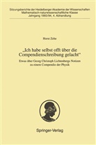 Horst Zehe - "Ich habe selbst offt über die Compendienschreibung gelacht". Abhandlung.4