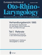 Feldmann, Feldmann, H. Feldmann, Ganzer, U Ganzer, U. Ganzer - Teil I: Referate. Tl.1
