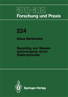 Klaus Berewinkel - Recycling von Wasserlackoverspray durch Elektrophorese