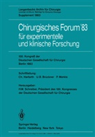 U B Brückner u a, W. Brendel, U. B. Brückner, U.B. Brückner, H. Ecke, Herfarth... - Chirurgisches Forum  83 für experimentelle und klinische Forschung
