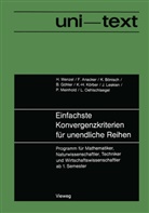 Hors Wenzel, Horst Wenzel - Einfachste Konvergenzkriterien für unendliche Reihen