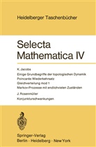 Jacobs, K Jacobs, K. Jacobs, J. Rosenm¿ller, J Rosenmüller, J. Rosenmüller - Selecta Mathematica IV. Bd.IV