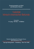 H Büttner, H. Büttner, H. Lang, Rick, W Rick, W. Rick - Validität klinisch-chemischer Befunde