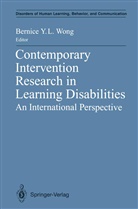 Bernice Y. L. Wong, Bernice Y.L. Wong, Bernic Y L Wong, Bernice Y L Wong - Contemporary Intervention Research in Learning Disabilities