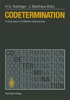BACKHAUS, Backhaus, Jürgen Backhaus, Jürgen G. Backhaus, Jürgen Georg Backhaus, Han G Nutzinger... - Codetermination
