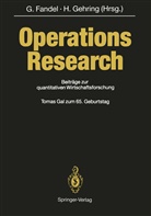 Günte Fandel, Günter Fandel, Gehring, Gehring, Hermann Gehring - Operations Research
