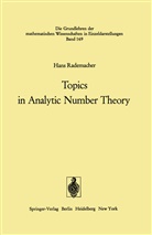 Hans Rademacher - Topics in Analytic Number Theory
