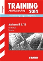 Alois Einhauser, Markus Hochholzer, Martin Schmidl - Training Abschlussprüfung 2013: Mathematik II/III, Realschule Bayern (Lösungen)