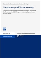 Matthia Kaufmann, Matthias Kaufmann, Joachim Renzikowski - Zurechnung und Verantwortung