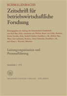 Busse von Colbe, W Busse von Colbe, W. Busse Von Colbe, Walther Busse von Colbe - Leitungsorganisation und Personalführung