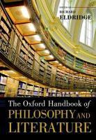 Richard Eldridge, Richard (EDT) Eldridge, Richard Eldridge - The Oxford Handbook of Philosophy and Literature