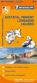 Michelin Karten - Bl.561: Michelin Karte Aostatal, Piemont, Lombardei, Ligurien. Italie Nord-Ouest