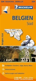Michelin Karten - Bl.534: Michelin Karte Belgien Süd. Belgique Sud