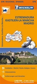 MICHELI, Michelin - Michelin Karten - Bl.576: Michelin Karte Estremadura, Kastilien-La Mancha, Madrid. Espana Centro, Castilla-La Mancha, Madrid