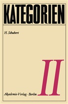 H Schubert, H. Schubert - Kategorien II