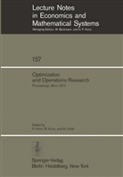 R. Henn, Korte, B Korte, B. Korte, W Oettli, W. Oettli - Optimization and Operations Research