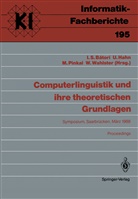 Istvan S. Batori, Ud Hahn, Udo Hahn, Manfred Pinkal, Manfred Pinkal u a, Wolfgang Wahlster - Computerlinguistik und ihre theoretischen Grundlagen