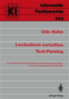 Udo Hahn - Lexikalisch verteiltes Text-Parsing
