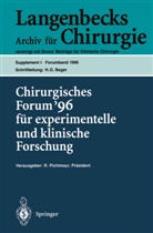 H. G. Beger, H.G. Beger, W. Hartel, W Hartel et al, Rudolf Pichlmayr, Seifert... - Chirurgisches Forum '96 fur experimentelle und klinische Forschung