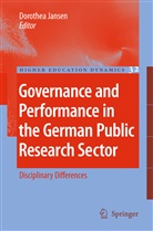 Dorothe Jansen, Dorothea Jansen - Governance and Performance in the German Public Research Sector