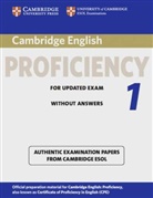 Cambridge Certificate of Proficiency in English 1 for updated exam: Student's Book without answers