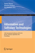 Rita Butkiene, Rimanta Butleris, Rimantas Butleris, Tomas Skersys - Information and Software Technologies